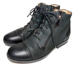 PORTOFINO Black Leather Boots.  SZ 9